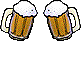 two beer mugs