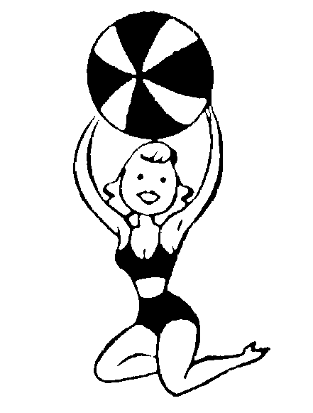 woman with ball